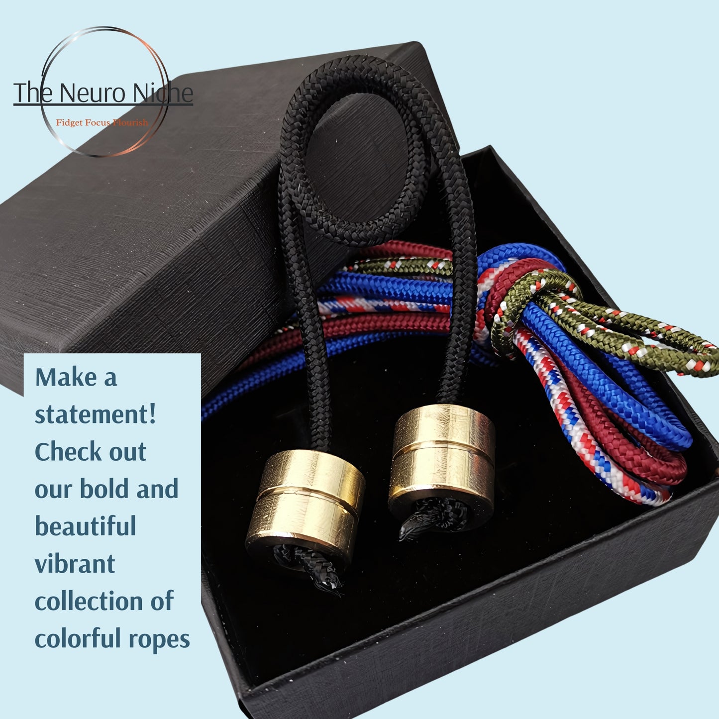 Begleri Aluminum Beads Paracord Fidget Toy - Calm Restless Hands & Support Focus