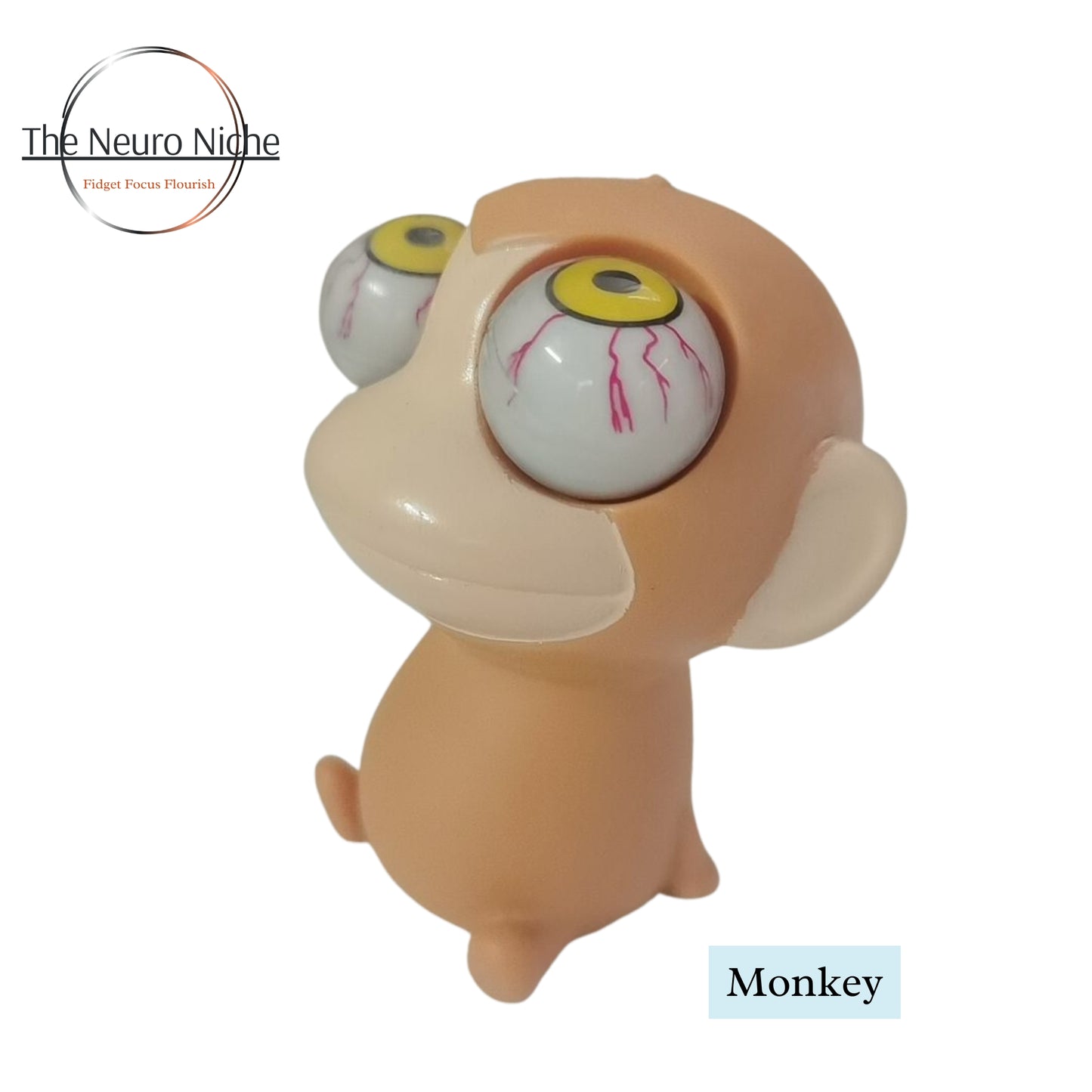 Cartoon Animal Stress Relief Ball Squeeze Eye Ball Pop Decompression Fidget Toy