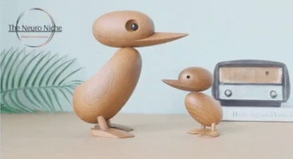Teak Wooden Duck Fidget Toy - Calm Nerves & Support Focus